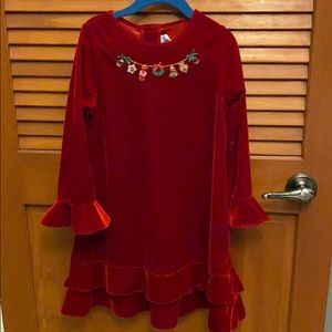 Red velvet holiday dress 6/6x